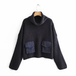 Sweater bat sleeve sweater