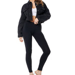 Amazon hot style denim jacket loose denim jacket short denim jacket
