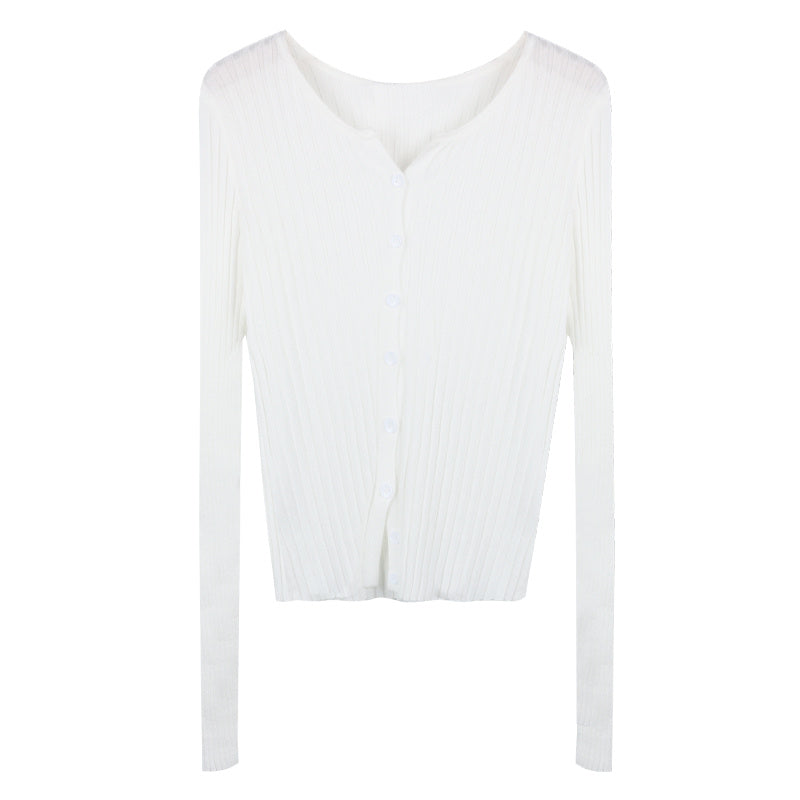 Slim Thin Sweater Cardigan Coat Woman