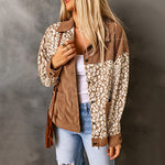Femyza Corduroy Leopard Jacket