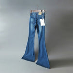 Women's Wide-leg Slim-fitting Mid-waist Sexy Jeans