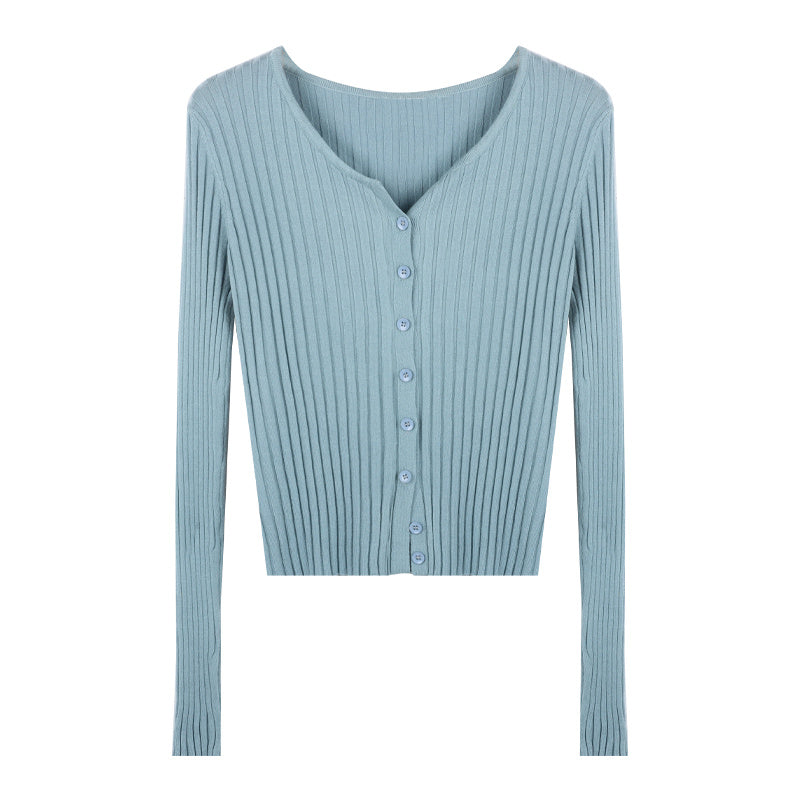 Slim Thin Sweater Cardigan Coat Woman