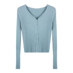 Slim Thin Sweater Cardigan Coat Woman