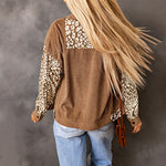 Femyza Corduroy Leopard Jacket