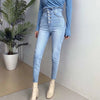 Women's Skinny High-waisted Cropped Cropped Jeans
