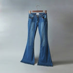 Women's Wide-leg Slim-fitting Mid-waist Sexy Jeans
